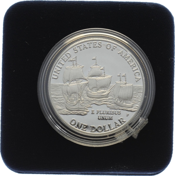 USA 1 Dollar 2007 Jamestown 400th Anniversary Silver Dollar